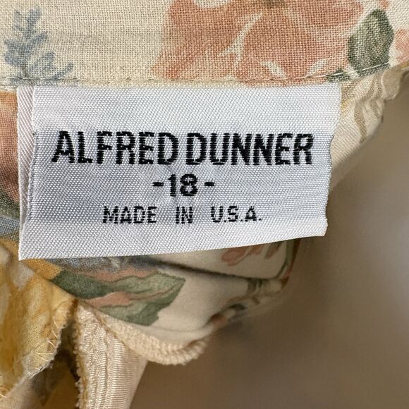 Vtg Alfred Dunner 18 Floral Button-Up Shirt Women's Boho Cottagecore Grandmacore - Picture 8 of 16